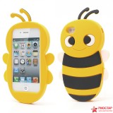 Силиконовый Чехол Пчела 3D Для Iphone 4/4s (желтый)